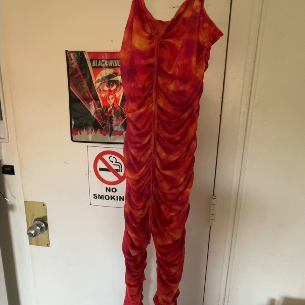Vibrant Ruched Jumpsuit